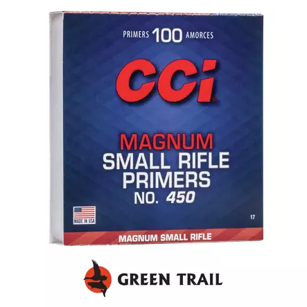 CCI Nalli Small Rifle Magnum 450 - Lataamistarvikkeet ja -varusteet - 40-40-076683000170 - 1