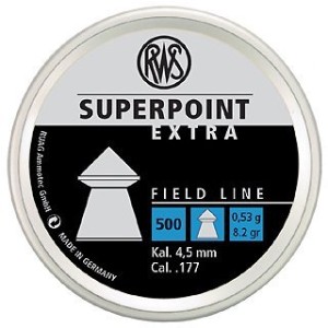 RWS Superpoint Extra 4,5mm 0,53g 5000kpl - Ilma-aseen panokset - 4000294136720 - 1