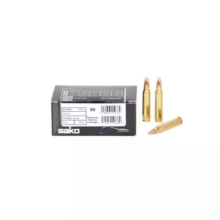 Sako Range .223 Rem 3,2g FMJ 50 kpl - Kiväärin kaliiperit .222-.243 - 6438053159330 - 1