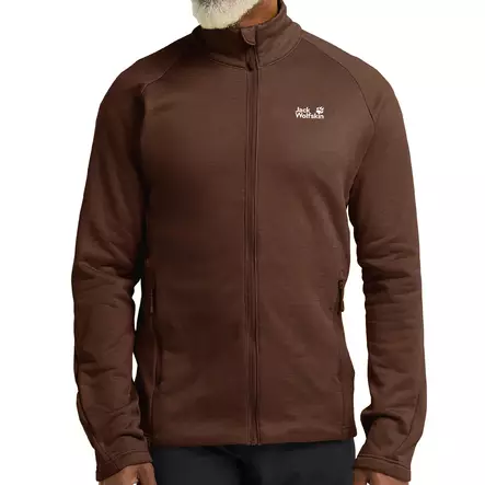 Jack Wolfskin M PEAK DISTRICT FULL ZIP -fleecetakki - Vihreät / Ruskeat takit ja liivit - 4064886550420 - 5
