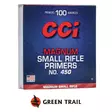 CCI Nalli Small Rifle Magnum 450 - Ruudit ja nallit - 076683000170 - 1