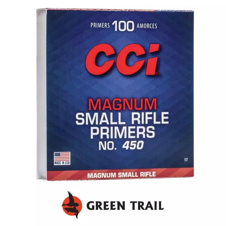 CCI Nalli Small Rifle Magnum 450 - Ruudit ja nallit - 076683000170 - 1