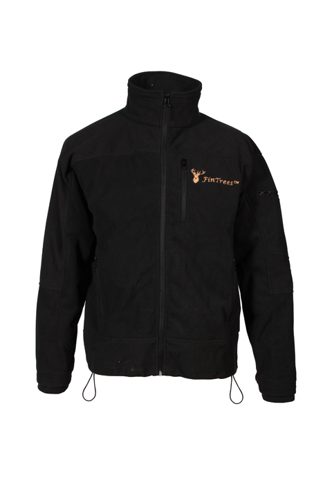 Fintrees Fleece Takki, musta, logolla, koko M - Vihreät / Ruskeat takit ja liivit - 3950000129140 - 1