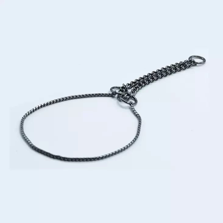 Jokke Snake puolikiristävä 3,5mm antrasiitti -näyttelypanta - Koiran pannat ja valjaat - 3950001288570 - 1