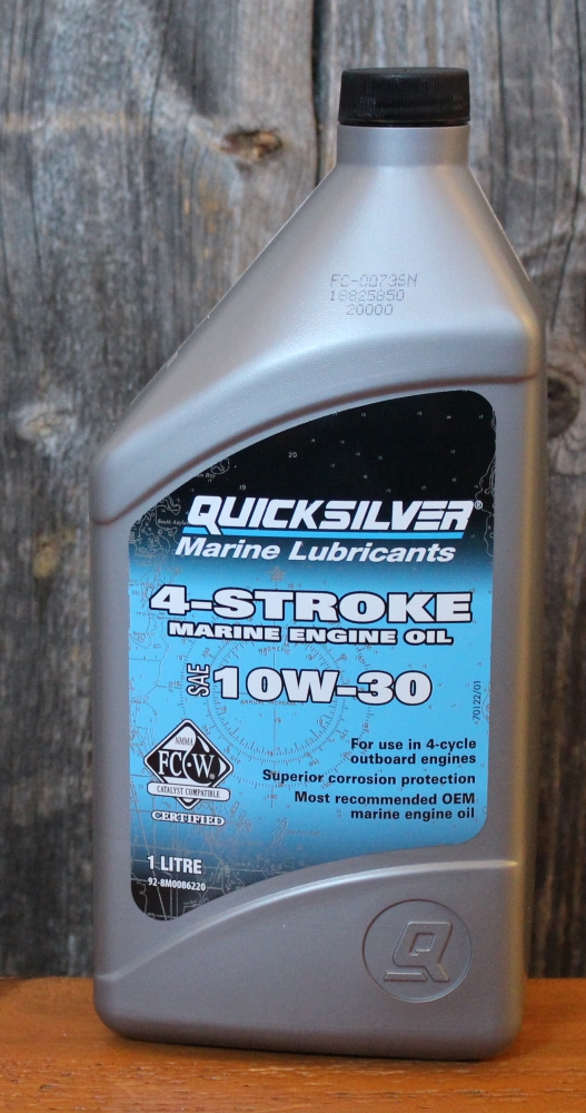 Quicksilver 10W-30 Moottoriöljy 1l - Perämoottori- ja keulakonetarvikkeet - 7450619330570 - 1