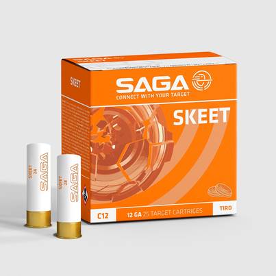 Saga Skeet 12/70 #9, 24g, 25 kpl, kiekkopatruuna - Lyijylliset haulikonpatruunat - 8435101622370 - 1