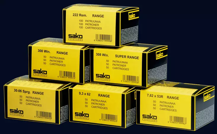 Sako Range .30-06 Sprg. 8,0g 50kpl - Kiväärin kaliiperi .30-06 - 6438053999950 - 1