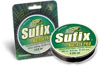 Sufix Matrix Pro Dark Green 135m, monikuitusiima -  - 024777336650 - 1