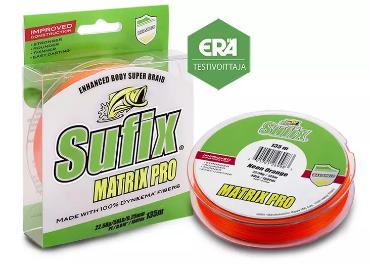 Sufix Matrix Pro Kuitusiima Neon Oranssi 135m - Kuitusiimat - 3950001244330 - 1
