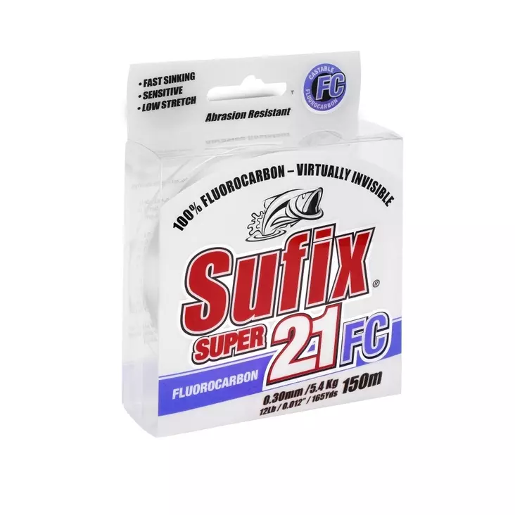 Sufix Super 21 FC 150m -fluorocarbonsiima - Kuitusiimat - 024777695160 - 1