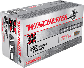 Winchester Super- X 22 Hornet 45gr SP - Kiväärin kaliiperit .222-.243 - 020892200500 - 1