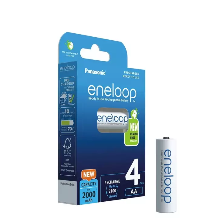 Eneloop 2000 mAh 1.2V AA NiMH-akut 4 kpl - Koiratutka tarvikkeet - 5410853064190 - 1