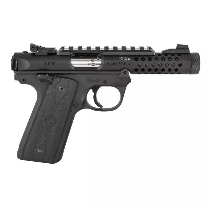 Ruger MKIV 22/45 Lite Black 22LR pienoispistooli - Käsiaseet - 736676439560 - 1