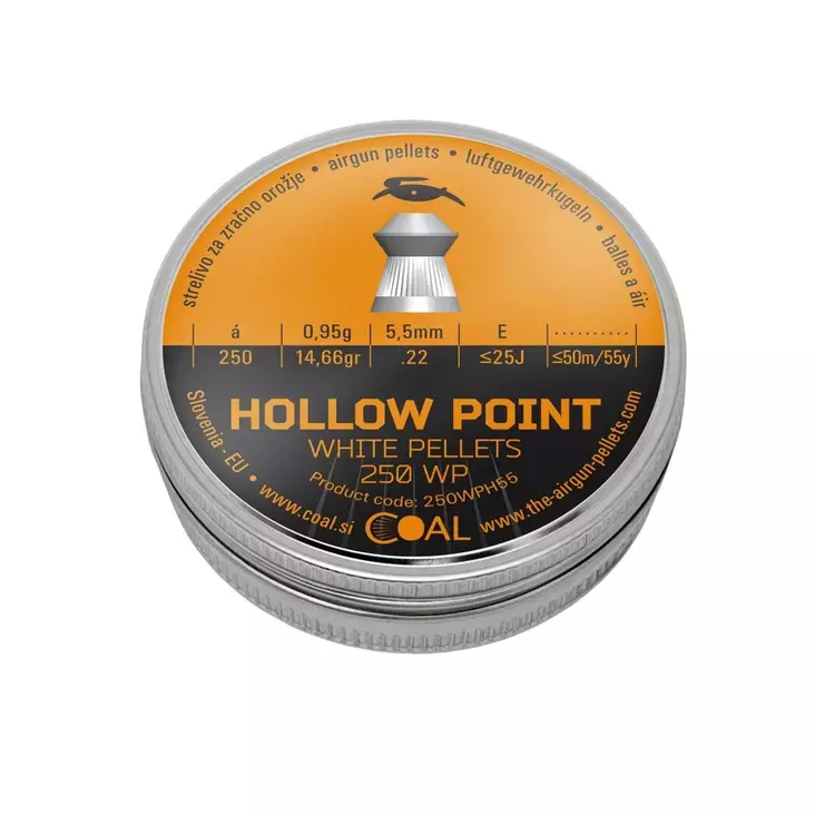 Coal 5,5 mm Hollow Point WP 250 0,95g 250/ras - Ilma-aseen panokset - 163440 - 1