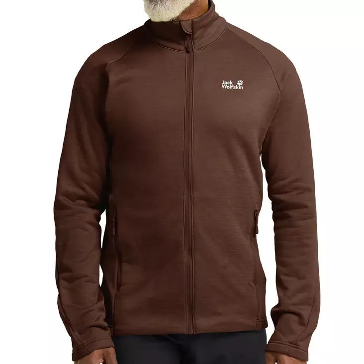 Jack Wolfskin M PEAK DISTRICT FULL ZIP -fleecetakki - Vihreät / Ruskeat takit ja liivit - 4064886550420 - 5
