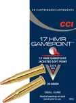 CCI GamePoint .17hmr 50kpl 1,3g/20gr 724 m/s - Pienoiskiväärin kaliiperi 17 HMR - 076683000521 - 1