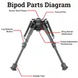 Rokstad hiilikuitu bipod ampumatuki 6-9" - Ampumatuet ja taulut - 0700381148031 - 10