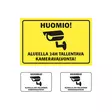 Tallentava kameravalvonta kyltti + tarrat 2kpl - Riistakamerat - 6438347000621 - 1