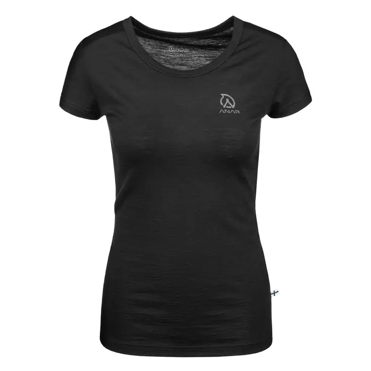 Anar Galda, musta -naisten merinovilla t-paita - Paidat ja neuleet - 3950001288051 - 1