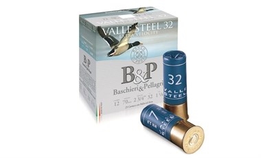 B&P Valle Steel 32g Magnum Extra Velocity 12/70, 3,3mm 25kpl 440 m/s - Haulikon kaliiperi 12/70 - 8034134046131 - 1