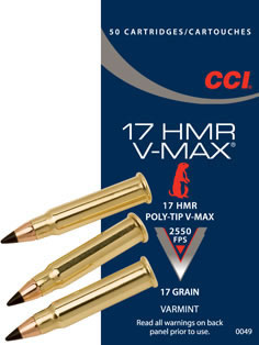 CCI V-Max .17hmr 50kpl 1,1g/17gr 777 m/s - Pienoiskiväärin kaliiperi 17 HMR - 076683000491 - 1