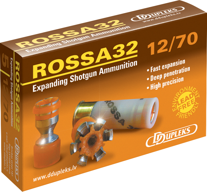 DDupleks Rossa 32 12/70 32g Täyteinen 5kpl - Haulikon kaliiperi 12 - 4751007980111 - 1