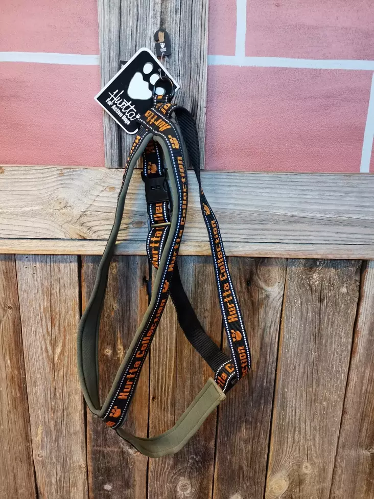 Hurtta Pehmustettu Y-valjas, 120cm, Oliivi - Koiran pannat ja valjaat - 6410329301551 - 1