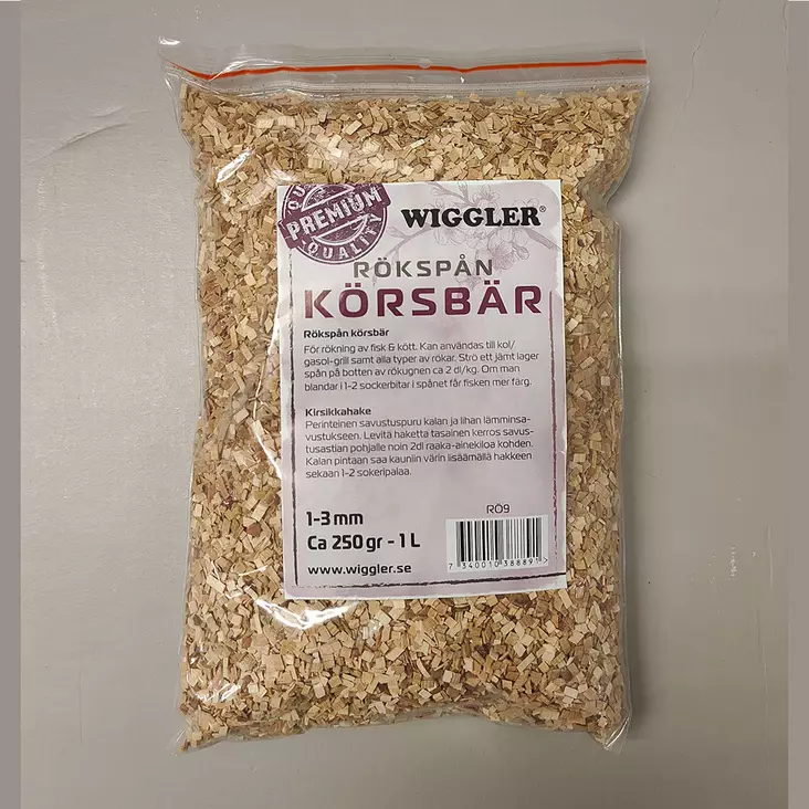 Wiggler savustuspuru kirsikkapuu 250g - Kalastajan työkalut ja tarvikkeet - 7340010388891 - 1