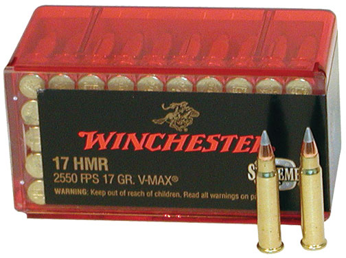 Winchester Supreme V-Max .17hmr 1,1g/17gr 50kpl - Pienoiskiväärin kaliiperi 17 HMR - 020892102491 - 1