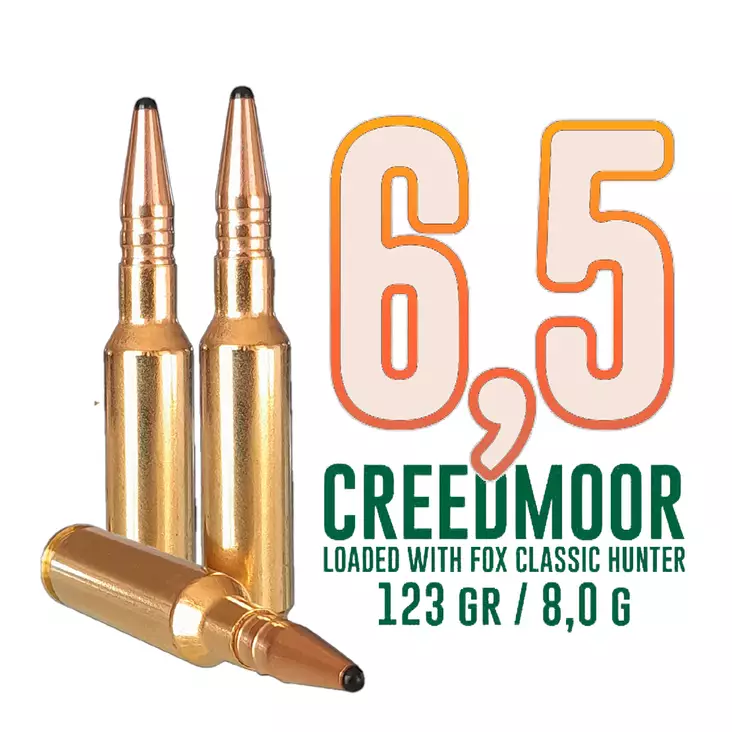 Fox Bullets Classic Hunter 6,5 Creedmoor 8,0g 20kpl patruuna - Kiväärin kaliiperi .308 - 3830067345571 - 1