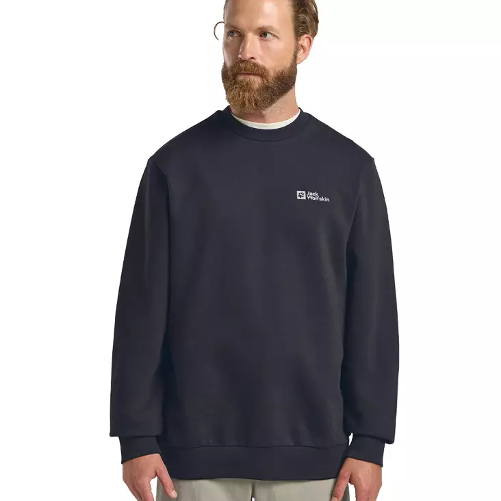 Jack Wolfskin ESSENTIAL CREWNECK M Dark Navy -collegepaita - Paidat ja neuleet - 4064886463591 - 1