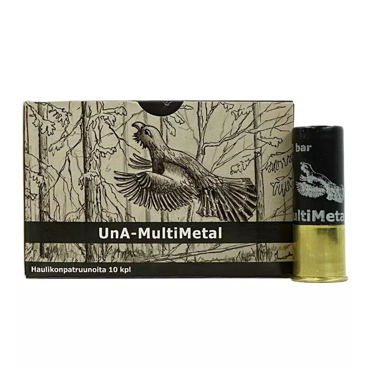 UnA-MultiMetal patruuna 12/70 28g haulikoko 7+2 10kpl/rs - Haulikon kaliiperi 20 - 6430068625381 - 1