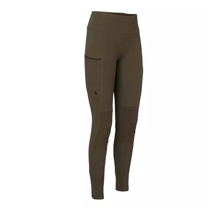 Active Hunter Tights Ws Night Green -naisten metsästyshousu - Vihreät / Ruskeat housut - 6438347061301 - 1