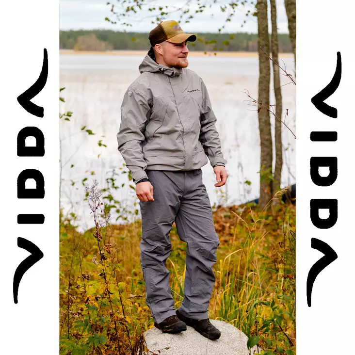 Vidda Frost 2-osainen kuoripuku - Harmaa - Kalastajan pukeutuminen - 6430024970531 - 1