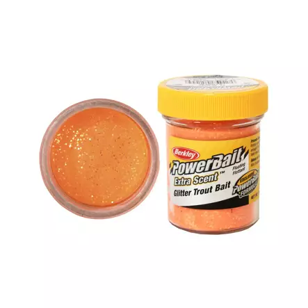 Berkley PowerBait Select Glitter Trout Bait Fluorescent Orange 50g -syöttitahna - Syötit - 028632022412 - 1