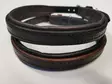 W-profile nahkapanta musta/t.rusk 55cm - Koiran pannat ja valjaat - 3950001261122 - 3