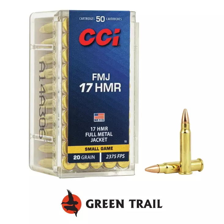 CCI FMJ .17hmr 50kpl 1,1g/17gr 777 m/s - Pienoiskiväärin kaliiperi 17 HMR - 076683000552 - 1
