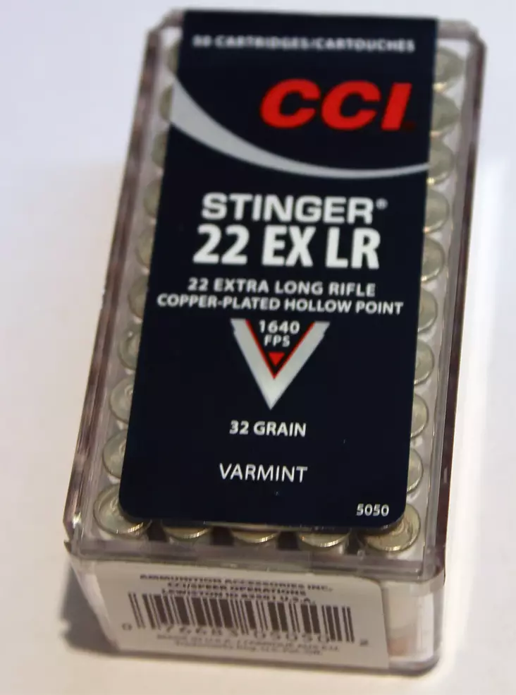 CCI Stinger 2,08g .22 EX LR 50kpl - Pienoiskiväärin kaliiperi 22 LR - 076683050502 - 2