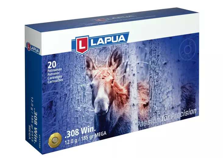 Lapua Mega .308win 12,0g 20kpl - Kiväärin kaliiperi .308 - 6418267101592 - 2