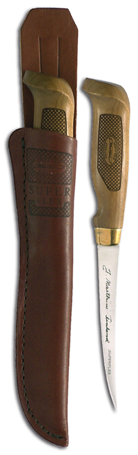 Marttiini Filetti Classic Superflex 4" Nahkatupella - Puukot ja veitset - 6416885366362 - 1