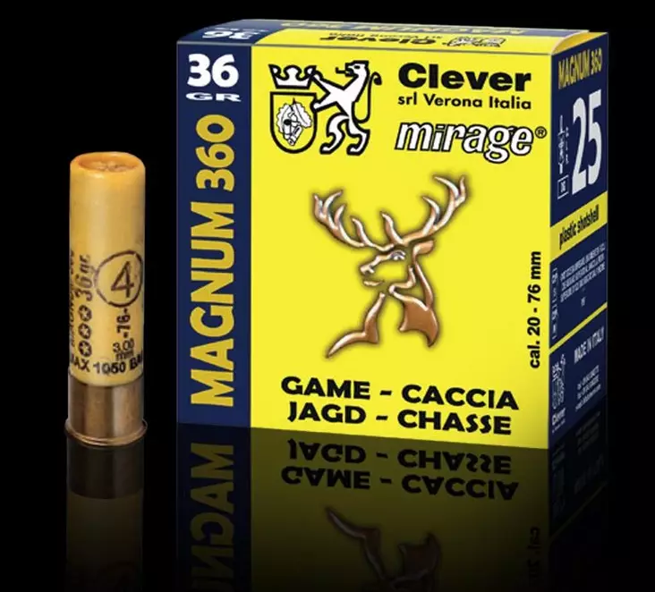 Mirage Magnum 360 20/76 36g 25kp - Haulikon kaliiperi 20 - 3950001247232 - 1