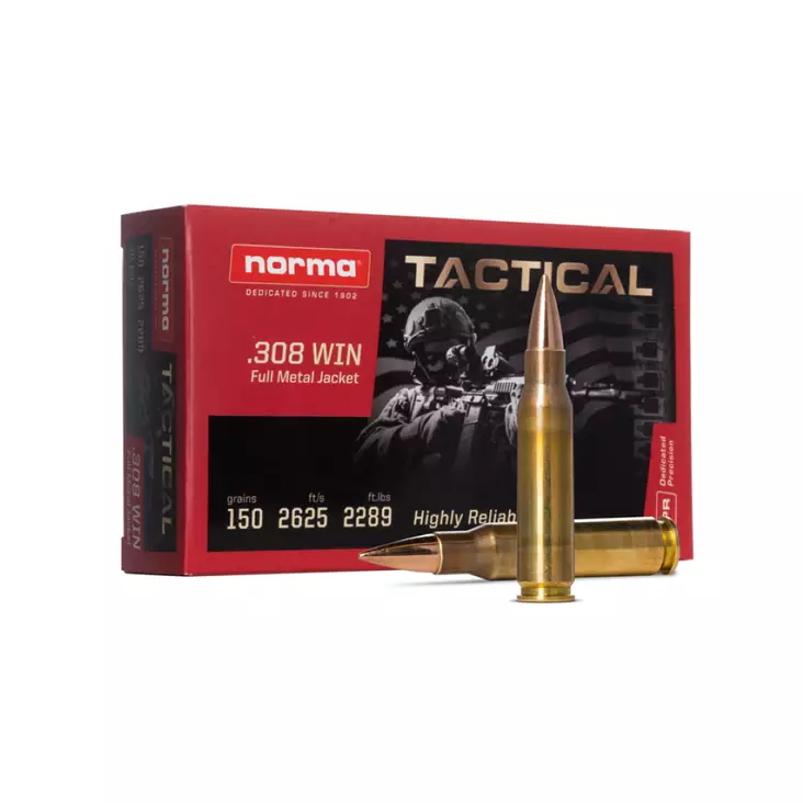 Norma Tactical .308win 9,5g/147gr 50kpl - Kiväärin kaliiperi .308 - 4000294220272 - 1
