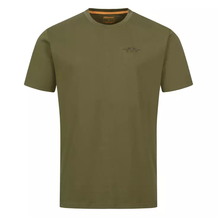 Blaser Argalil Badge Dark Olive T-paita - Paidat ja neuleet - 4067999010942 - 1
