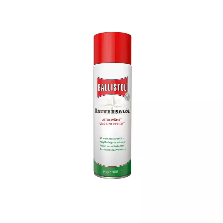 Ballistol aseöljy 400 ml spray - Aseen puhdistus - 4017777218282 - 1