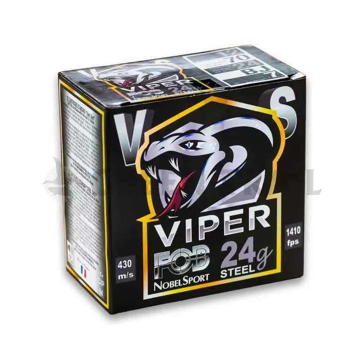 FOB Viper Steel 7 24 g 2,5mm 430 m/s 25 kpl - Haulikon kaliiperi 12/70 - 3268790011362 - 3
