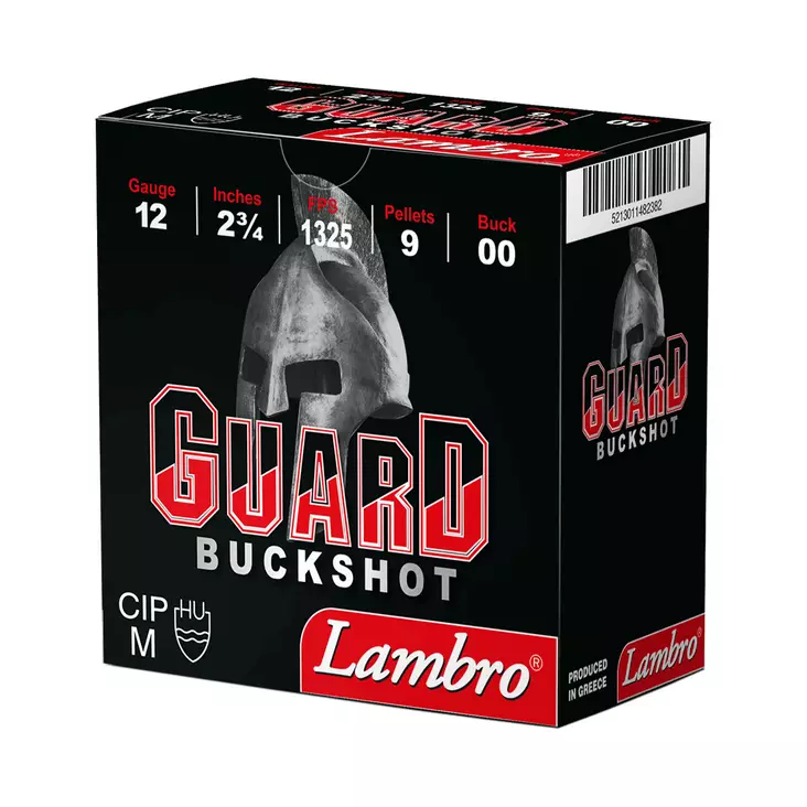 Lambro Guard Buckshot 12/67 8,4mm - Haulikon kaliiperi 12/76 - 5213011482382 - 2