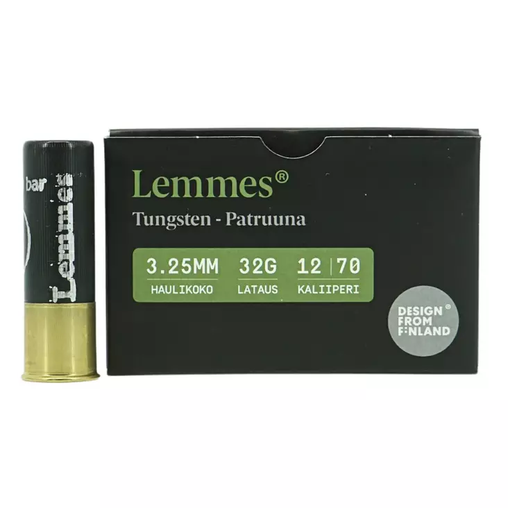 Lemmes Tungsten 12/70 32g 3,25mm 5kpl - Haulikon kaliiperi 12/70 - 6430068626302 - 1