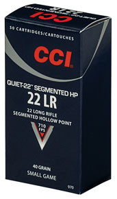 CCI Segmented HP Quiet22 .22lr 500kpl - Pienoiskiväärin kaliiperi 22 LR - 076683509703 - 1