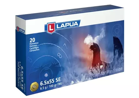 Lapua FMJ 6,5x55 6,5g 20kpl - Kiväärin kaliiperit 6,5-7,62 - 6418267101813 - 1