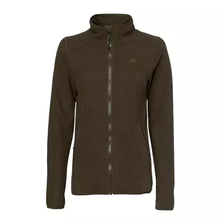 Kodiak Ws Fleece Jacket Solid Brown -naisten fleecetakki - Vihreät / Ruskeat housut - 6438347063053 - 1